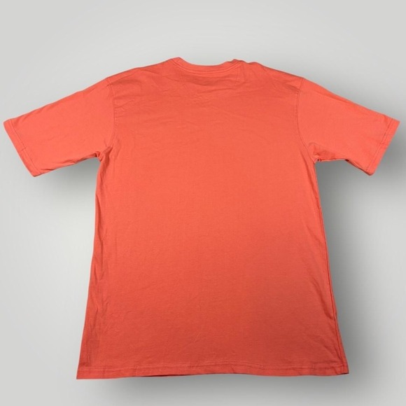 Joe Marlin Shirt Mens Large Pink Papaya Cotton Logo Crewneck Short Sleeve Tee - Picture 2 of 7